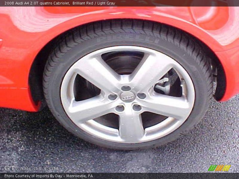 Brilliant Red / Light Gray 2008 Audi A4 2.0T quattro Cabriolet