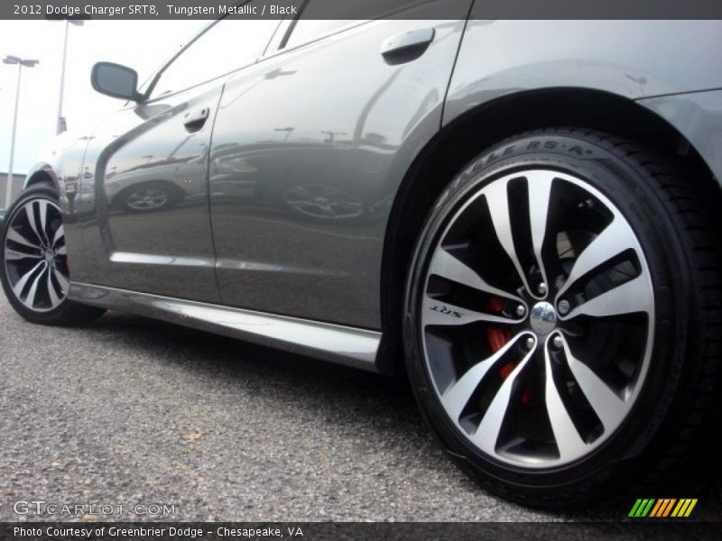 Tungsten Metallic / Black 2012 Dodge Charger SRT8