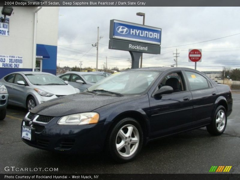 Deep Sapphire Blue Pearlcoat / Dark Slate Gray 2004 Dodge Stratus SXT Sedan