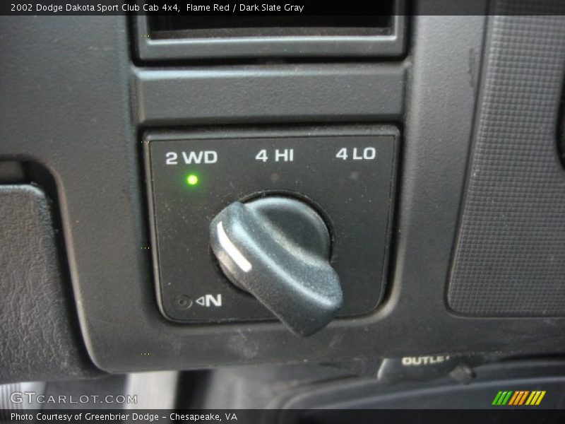 Flame Red / Dark Slate Gray 2002 Dodge Dakota Sport Club Cab 4x4