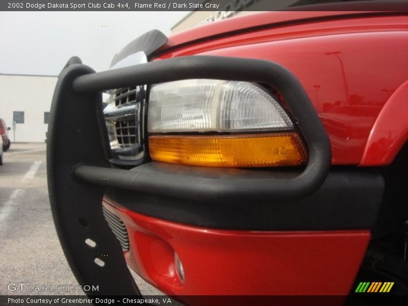 Flame Red / Dark Slate Gray 2002 Dodge Dakota Sport Club Cab 4x4