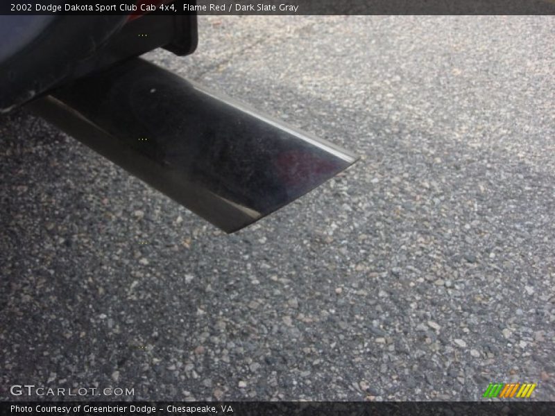Flame Red / Dark Slate Gray 2002 Dodge Dakota Sport Club Cab 4x4