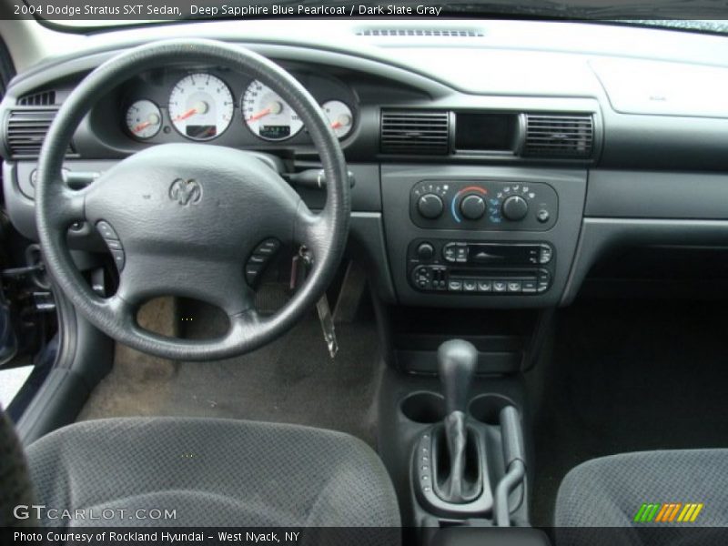 Deep Sapphire Blue Pearlcoat / Dark Slate Gray 2004 Dodge Stratus SXT Sedan