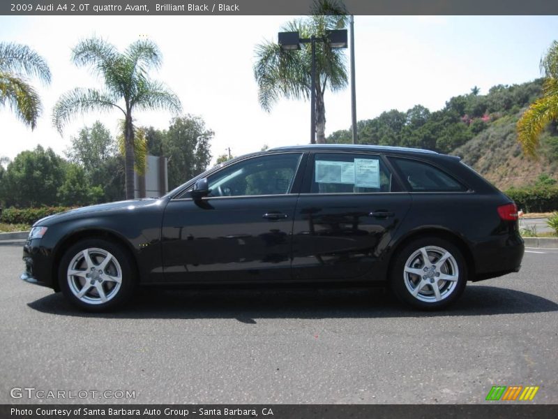 Brilliant Black / Black 2009 Audi A4 2.0T quattro Avant