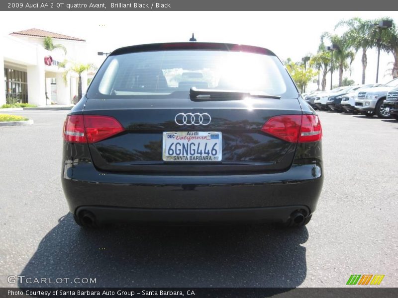 Brilliant Black / Black 2009 Audi A4 2.0T quattro Avant