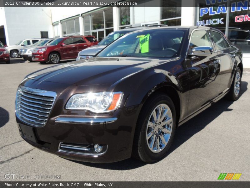Luxury Brown Pearl / Black/Light Frost Beige 2012 Chrysler 300 Limited