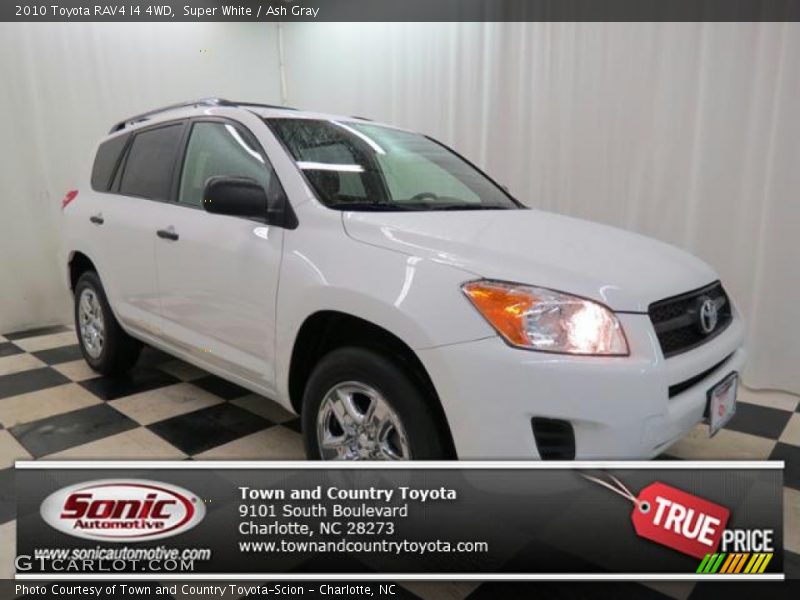 Super White / Ash Gray 2010 Toyota RAV4 I4 4WD