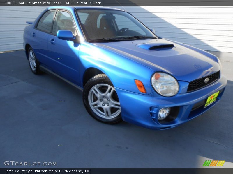 WR Blue Pearl / Black 2003 Subaru Impreza WRX Sedan