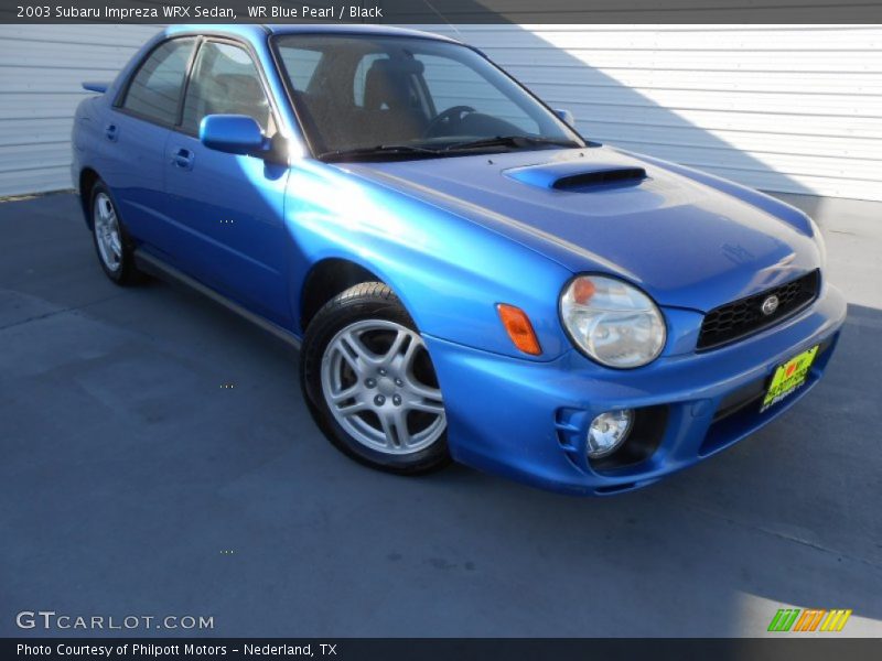 WR Blue Pearl / Black 2003 Subaru Impreza WRX Sedan