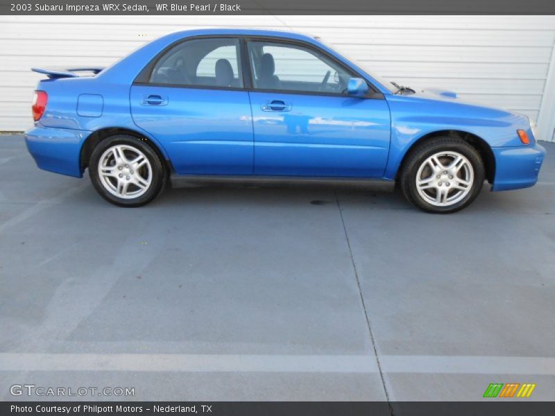 WR Blue Pearl / Black 2003 Subaru Impreza WRX Sedan