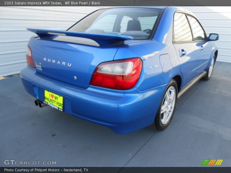 WR Blue Pearl / Black 2003 Subaru Impreza WRX Sedan