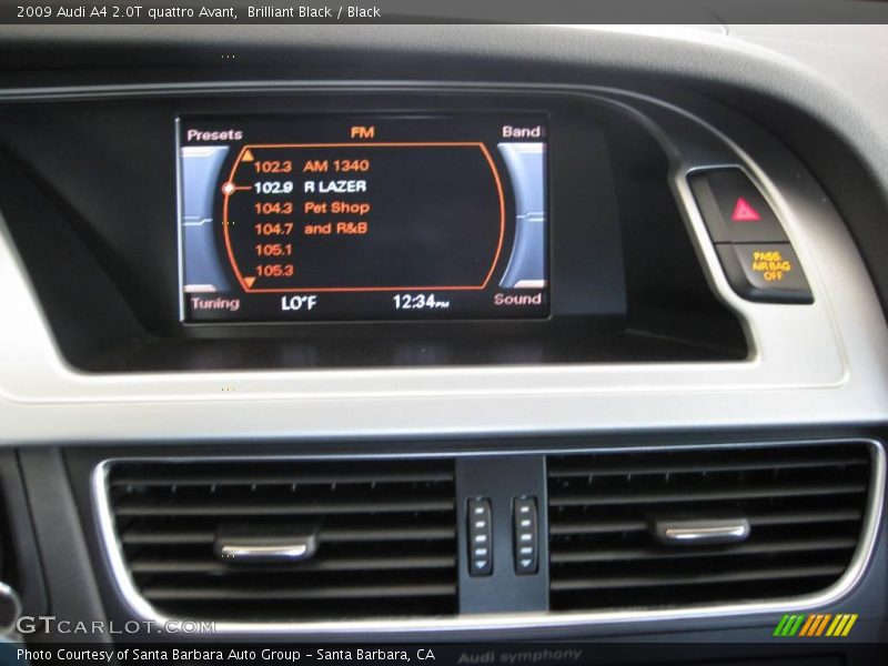 Brilliant Black / Black 2009 Audi A4 2.0T quattro Avant