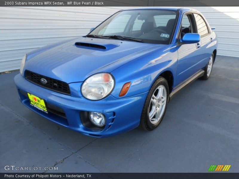 WR Blue Pearl / Black 2003 Subaru Impreza WRX Sedan