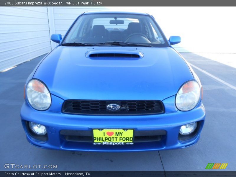 WR Blue Pearl / Black 2003 Subaru Impreza WRX Sedan