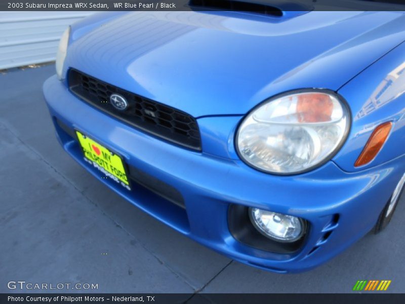 WR Blue Pearl / Black 2003 Subaru Impreza WRX Sedan