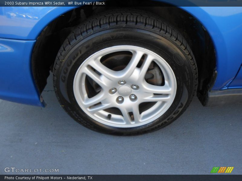 WR Blue Pearl / Black 2003 Subaru Impreza WRX Sedan