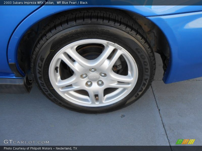 WR Blue Pearl / Black 2003 Subaru Impreza WRX Sedan