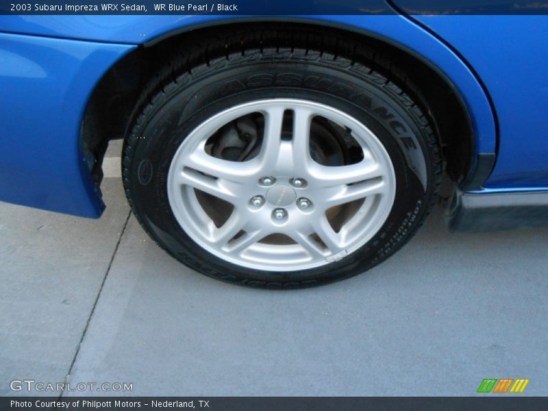 WR Blue Pearl / Black 2003 Subaru Impreza WRX Sedan