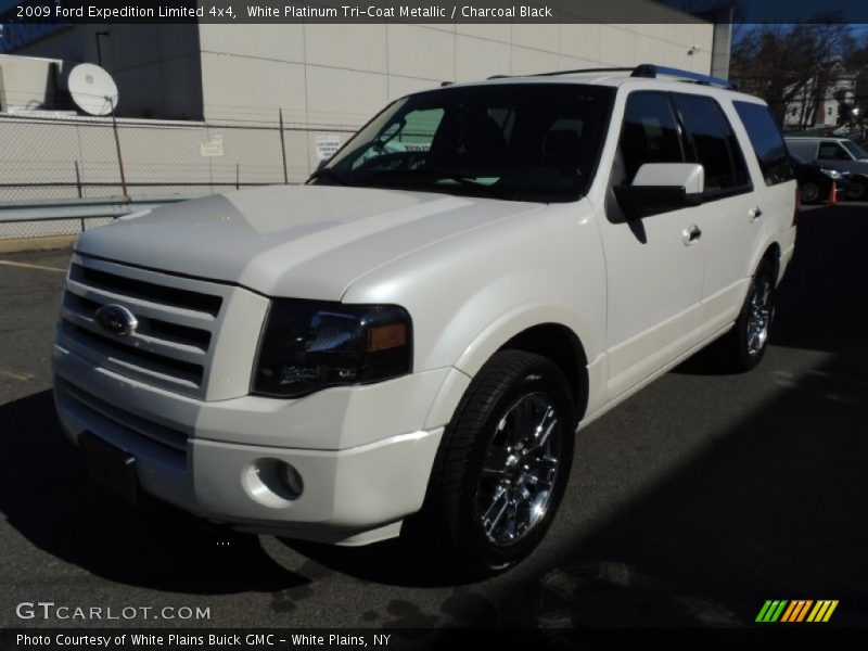 White Platinum Tri-Coat Metallic / Charcoal Black 2009 Ford Expedition Limited 4x4