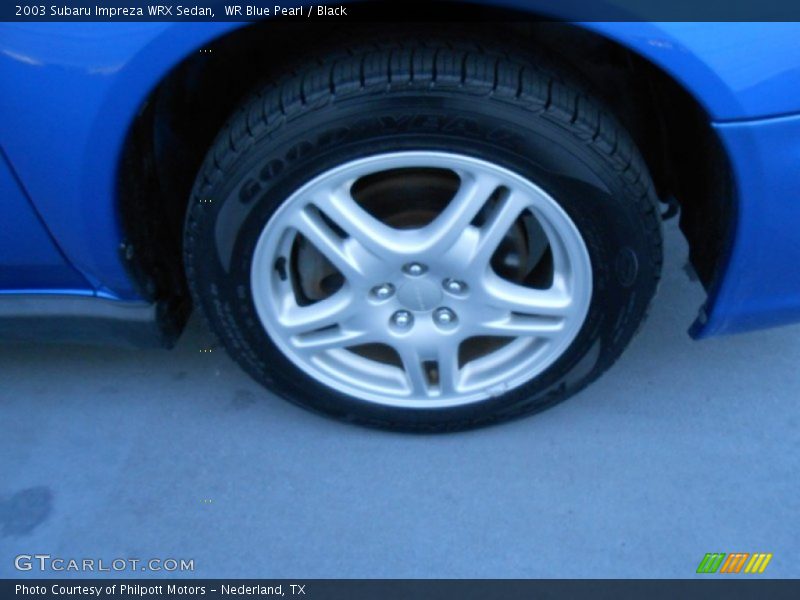 WR Blue Pearl / Black 2003 Subaru Impreza WRX Sedan