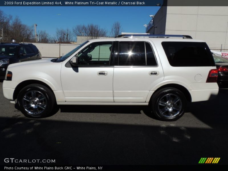 White Platinum Tri-Coat Metallic / Charcoal Black 2009 Ford Expedition Limited 4x4