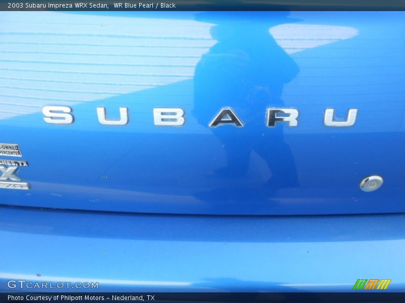 WR Blue Pearl / Black 2003 Subaru Impreza WRX Sedan