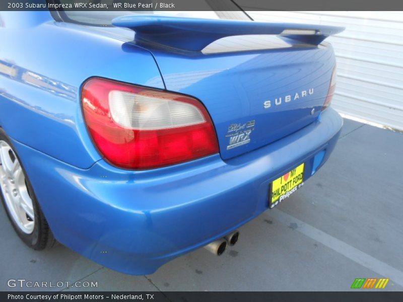 WR Blue Pearl / Black 2003 Subaru Impreza WRX Sedan
