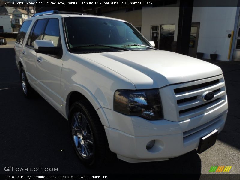 White Platinum Tri-Coat Metallic / Charcoal Black 2009 Ford Expedition Limited 4x4