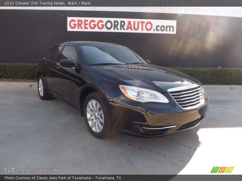 Black / Black 2013 Chrysler 200 Touring Sedan