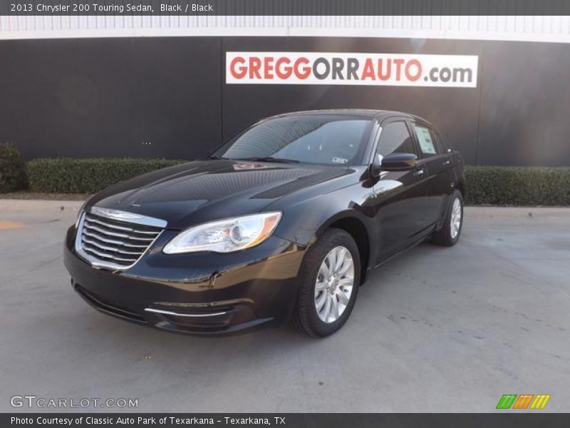 Black / Black 2013 Chrysler 200 Touring Sedan