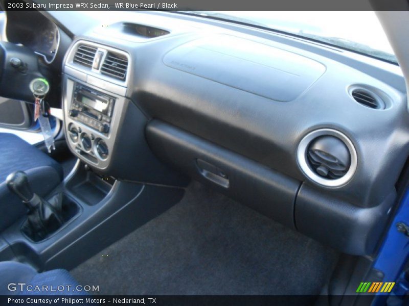 WR Blue Pearl / Black 2003 Subaru Impreza WRX Sedan