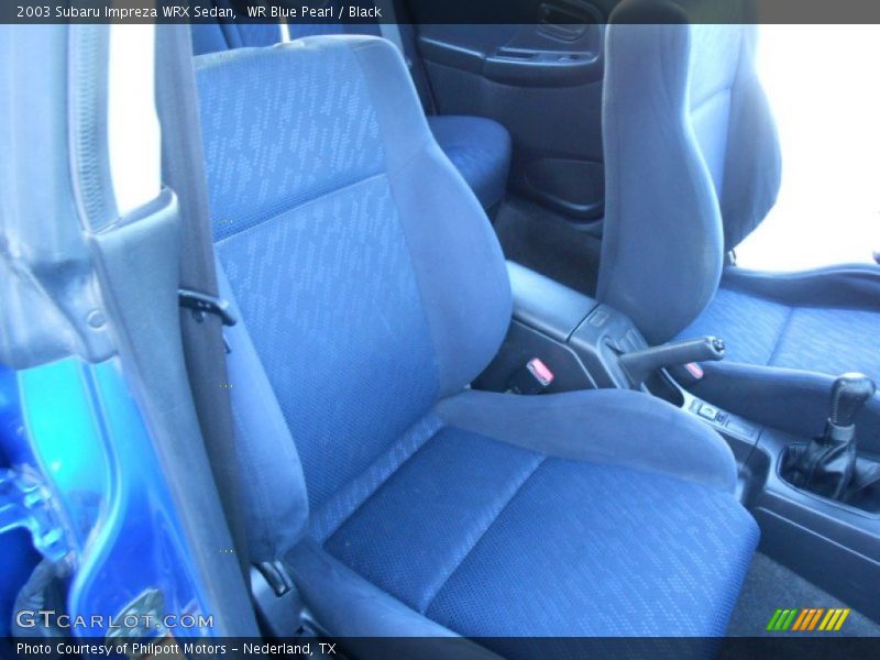 WR Blue Pearl / Black 2003 Subaru Impreza WRX Sedan