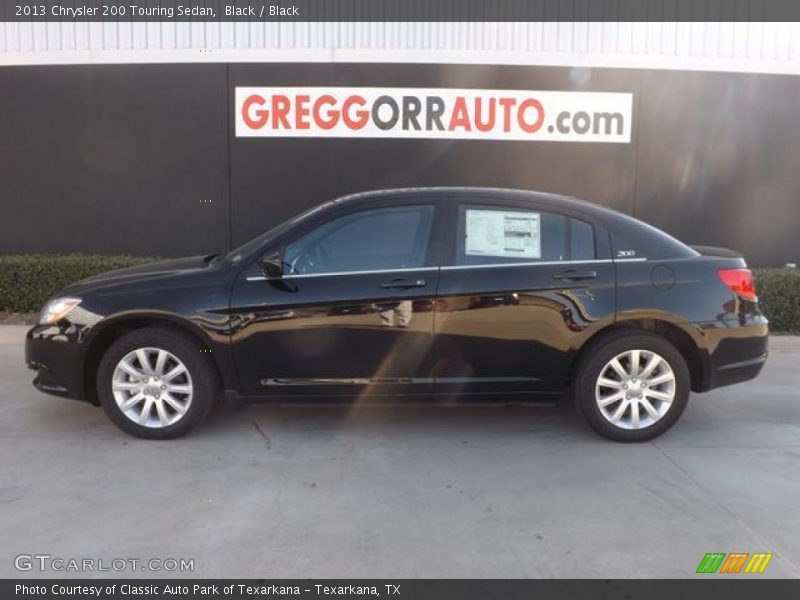 Black / Black 2013 Chrysler 200 Touring Sedan