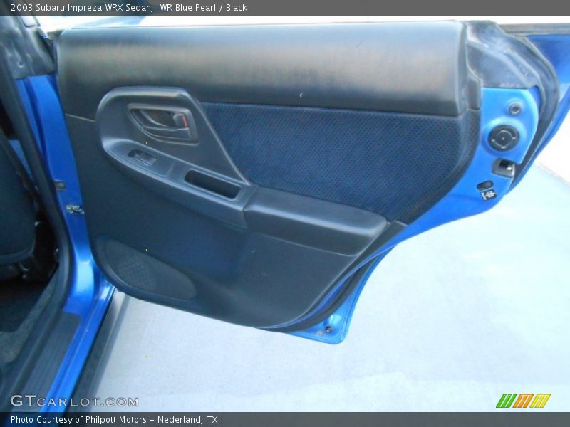 WR Blue Pearl / Black 2003 Subaru Impreza WRX Sedan