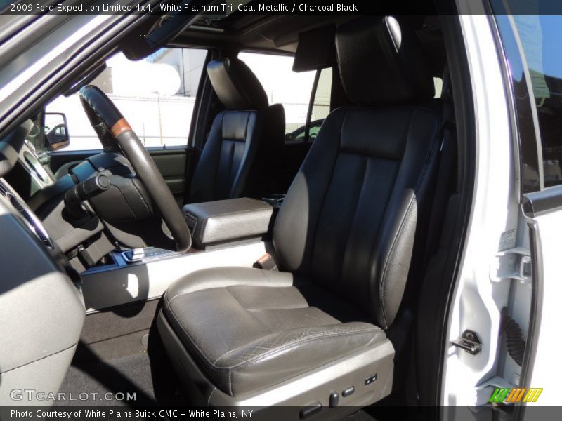 White Platinum Tri-Coat Metallic / Charcoal Black 2009 Ford Expedition Limited 4x4