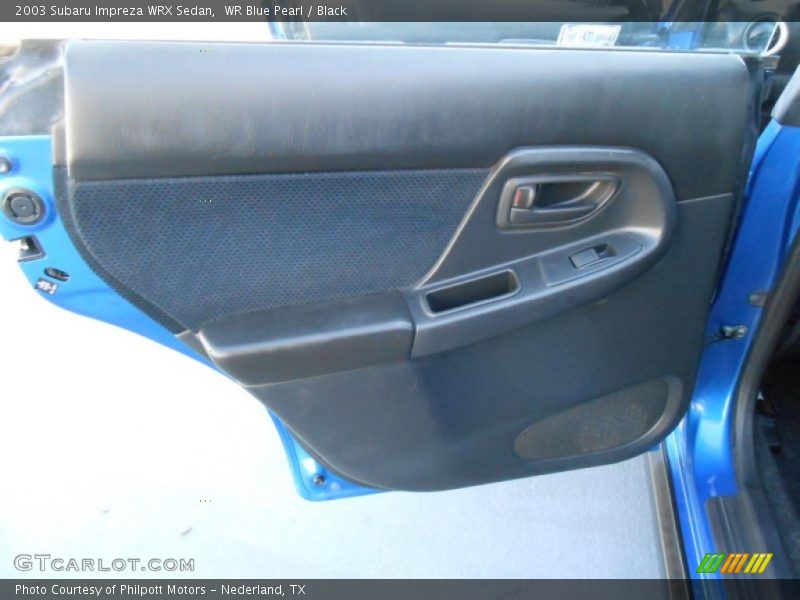 WR Blue Pearl / Black 2003 Subaru Impreza WRX Sedan