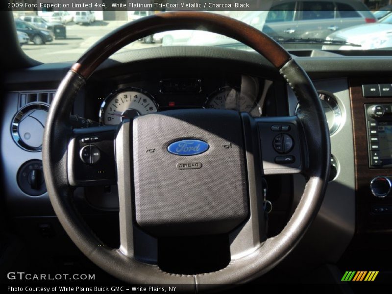 White Platinum Tri-Coat Metallic / Charcoal Black 2009 Ford Expedition Limited 4x4