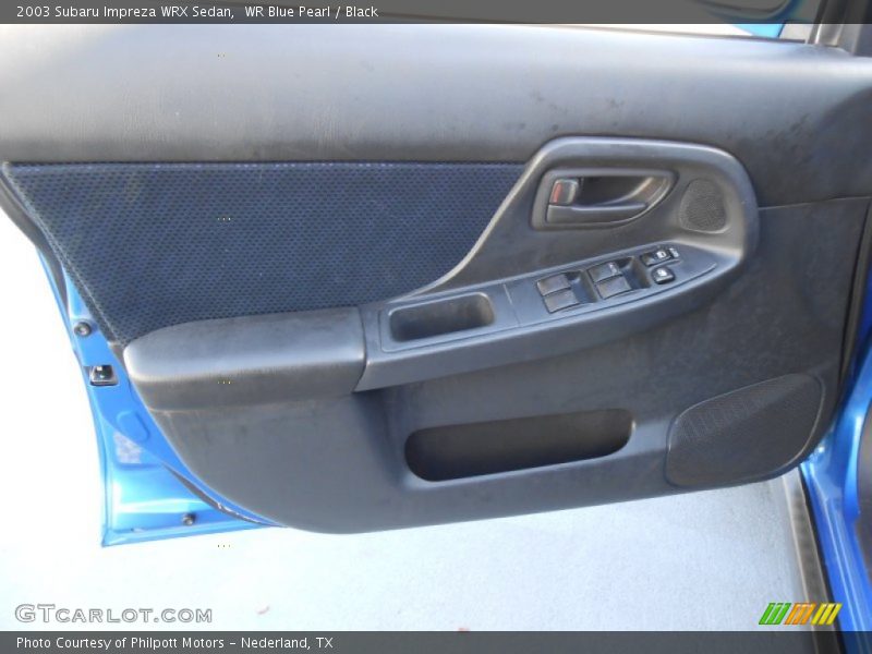 WR Blue Pearl / Black 2003 Subaru Impreza WRX Sedan