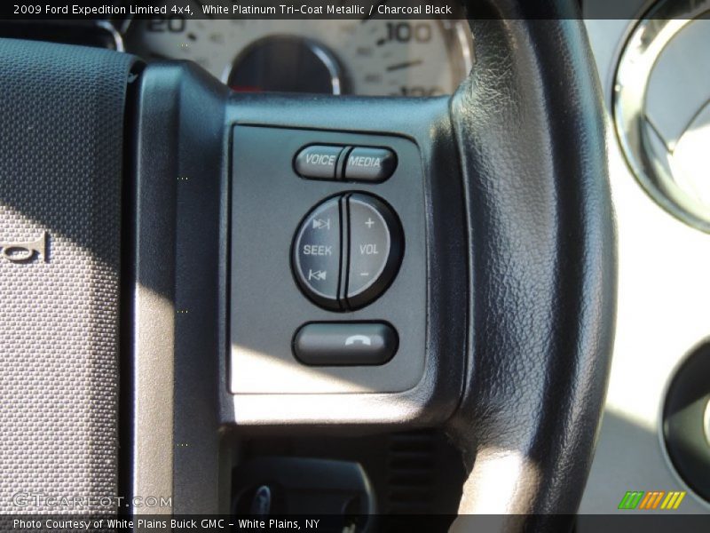 White Platinum Tri-Coat Metallic / Charcoal Black 2009 Ford Expedition Limited 4x4