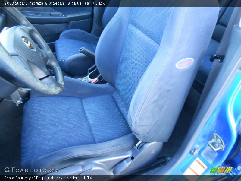 WR Blue Pearl / Black 2003 Subaru Impreza WRX Sedan