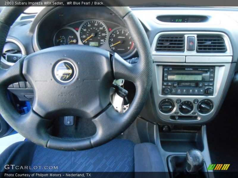 WR Blue Pearl / Black 2003 Subaru Impreza WRX Sedan