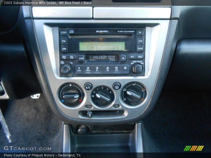 WR Blue Pearl / Black 2003 Subaru Impreza WRX Sedan