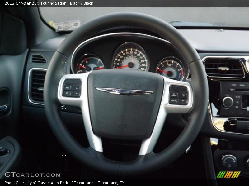 Black / Black 2013 Chrysler 200 Touring Sedan