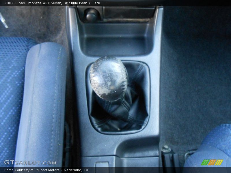 WR Blue Pearl / Black 2003 Subaru Impreza WRX Sedan