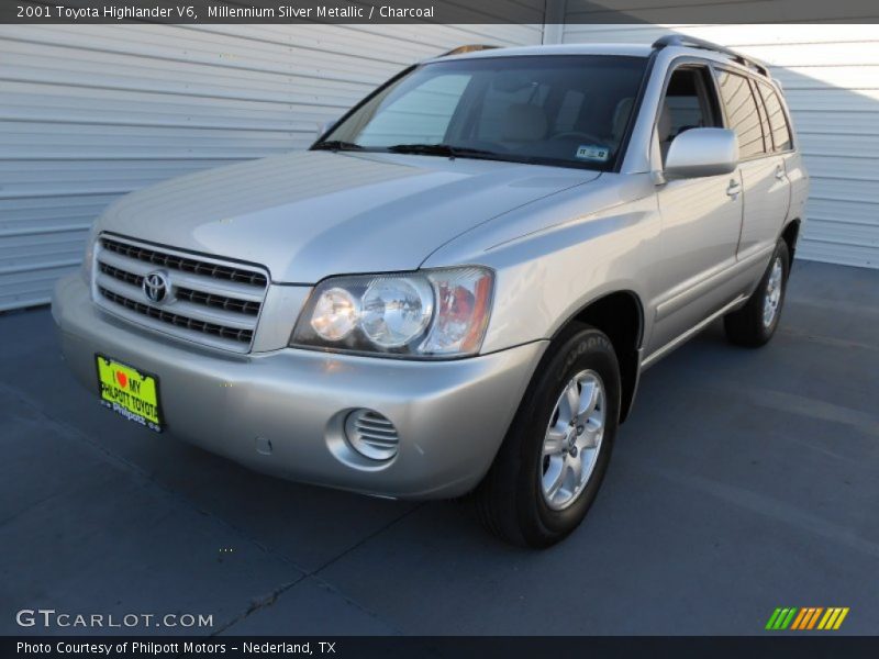 Millennium Silver Metallic / Charcoal 2001 Toyota Highlander V6