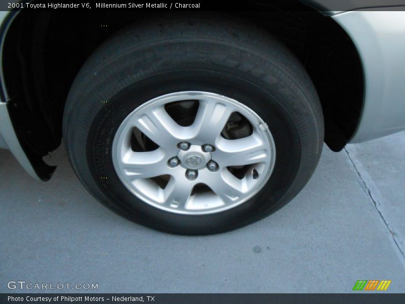 Millennium Silver Metallic / Charcoal 2001 Toyota Highlander V6