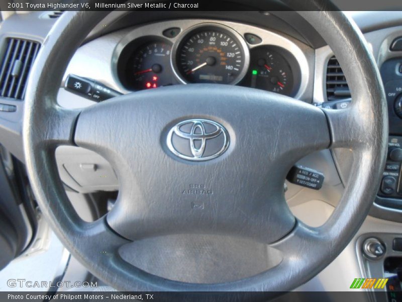 Millennium Silver Metallic / Charcoal 2001 Toyota Highlander V6