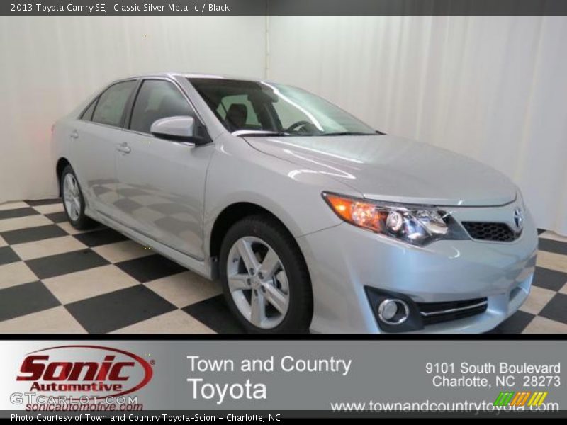 Classic Silver Metallic / Black 2013 Toyota Camry SE