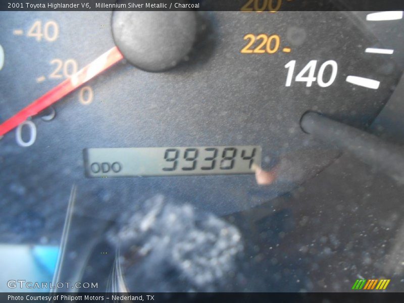 Millennium Silver Metallic / Charcoal 2001 Toyota Highlander V6