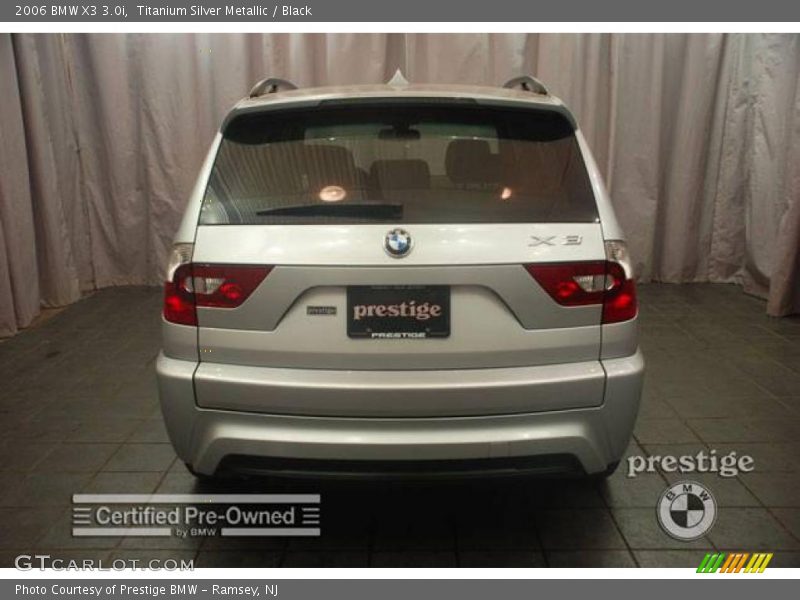 Titanium Silver Metallic / Black 2006 BMW X3 3.0i